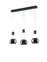 Trio Design hanglamp Madison Zwart - 3-lichts 342010332