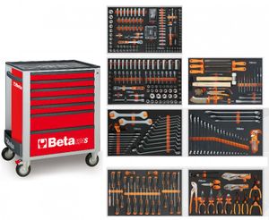 Beta 2400S-R8/E-L | Gereedschapswagen | 8 laden | Rood | 398-delig - 024006243