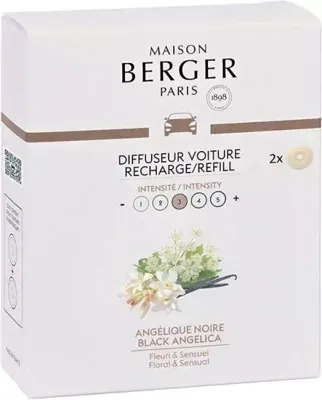 Maison Berger Paris navulling autoparfum black angelica 2 stuks