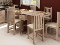 Uitklapbare eettafel HOMINI 100>160 cm sonoma Uitklapbare eettafel HOMINI 100>160 cm sonoma