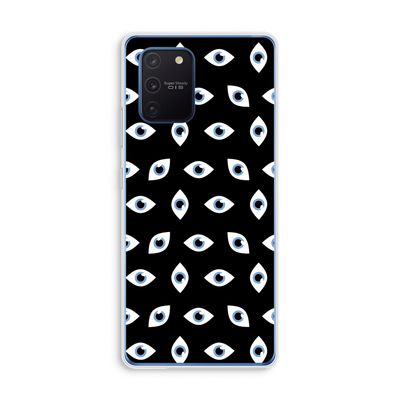 Eyes pattern: Samsung Galaxy Note 10 Lite Transparant Hoesje