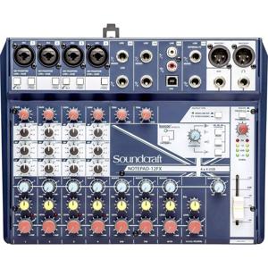 SoundCraft Notepad 12FX Console-mengpaneel Aantal kanalen:12 USB-aansluiting