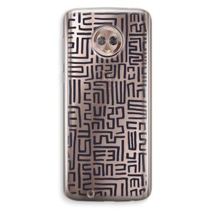 Moroccan Print: Motorola Moto G6 Transparant Hoesje