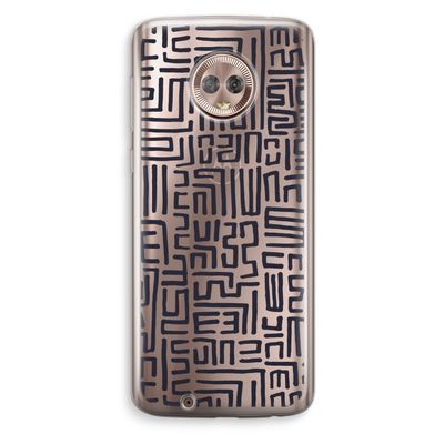 Moroccan Print: Motorola Moto G6 Transparant Hoesje