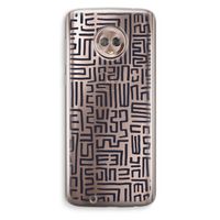 Moroccan Print: Motorola Moto G6 Transparant Hoesje