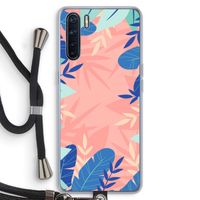 Tropisch: Oppo A91 Transparant Hoesje met koord