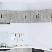Keukenkast aan de muur Beton Grijs 57 x 57 x 40 cm Bewerkt hout Keukenkast aan de muur Beton Grijs 57 x 57 x 40 cm Bewerkt hout
