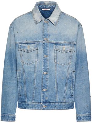 Valentino Garavani veste Rockstud en jean - Bleu