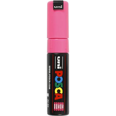 Uni-Posca Posca marker, afm pc-8k, lijndikte 8 mm, breed, roze, 1 stuk