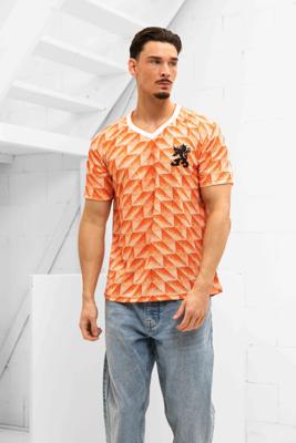 Sevenized Nederland WK88 Fan T-Shirt Heren - Maat S - Kleur: Oranje | Soccerfanshop