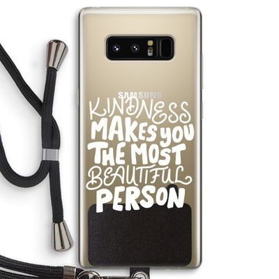 The prettiest: Samsung Galaxy Note 8 Transparant Hoesje met koord