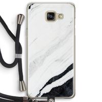 Elegante marmer: Samsung Galaxy A5 (2016) Transparant Hoesje met koord