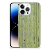 iPhone 14 Pro Max | Bumper Hoesje | Green Wood