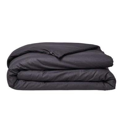 Vandaag essentiële duytte cover - 240 x 260 cm - 2 personen - 100% une katoen - houtskool