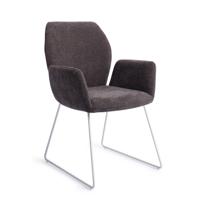 Jesper Home Eetkamerstoel 'Misaki' Slide White, kleur Almost Black