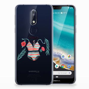 Nokia 7.1 Telefoonhoesje met Naam Boho Summer