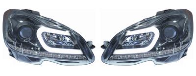 Koplampen passend voor Mercedes C-Klasse W204 11- Black 1672885