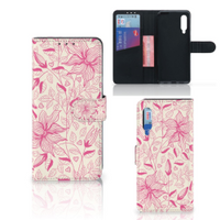 Xiaomi Mi 9 Hoesje Pink Flowers - thumbnail