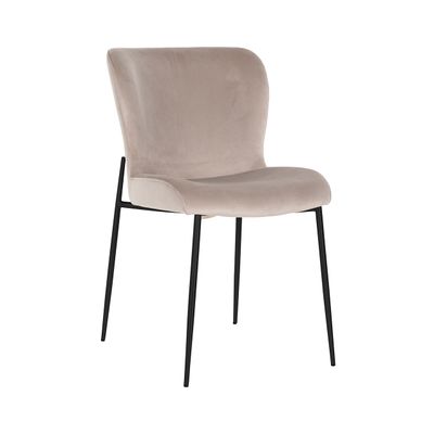 Richmond Eetkamerstoel 'Darby' Velvet, kleur Khaki