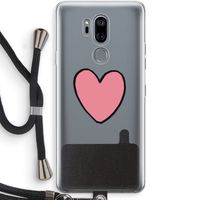 Hartje: LG G7 Thinq Transparant Hoesje met koord