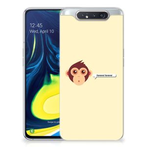 Samsung Galaxy A80 Telefoonhoesje met Naam Monkey