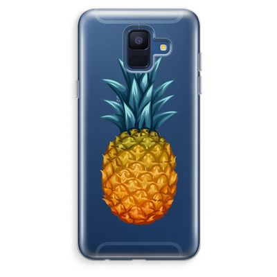 Grote ananas: Samsung Galaxy A6 (2018) Transparant Hoesje