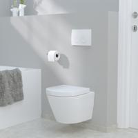 Luca Varess Calibro hangend toilet hoogglans wit randloos compact, inclusief isolatieset - thumbnail