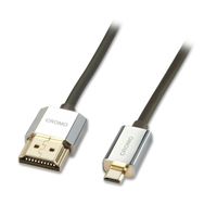 Lindy 41682 HDMI kabel 2 m HDMI Type A (Standaard) HDMI Type D (Micro) Zwart