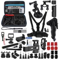 PULUZ 43 in 1 accessoires totaal Ultimate combo Kits voor DJI osmo Pocket met EVA geval (borstband + polsband + zuignap Mount + 3-weg Pivot armen + J-