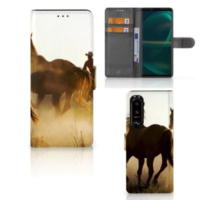 Sony Xperia 5III | Telefoonhoesje | Met pasjeshouder | Design Cowboy