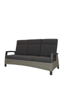 Qopps Orlon loungebank 3-zits frame mat royal Grey / Cloudy Grey