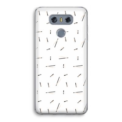 Hipster stripes: LG G6 Transparant Hoesje