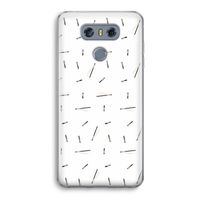 Hipster stripes: LG G6 Transparant Hoesje