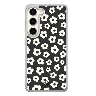 Samsung Galaxy S23 hybride hoesje - Retro bloempjes