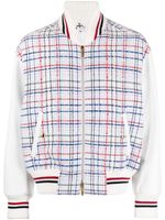 Thom Browne veste bomber à carreaux vichy - Blanc