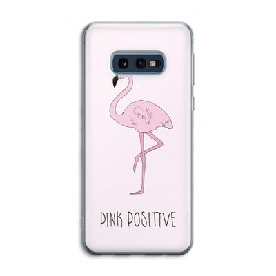 Pink positive: Samsung Galaxy S10e Transparant Hoesje
