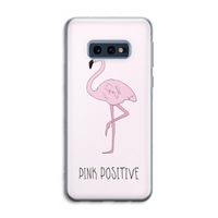 Pink positive: Samsung Galaxy S10e Transparant Hoesje