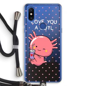Love You A Lotl: Xiaomi Mi Mix 3 Transparant Hoesje met koord
