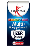 Lucovitaal Multi+ IJzer Energie Tabletten