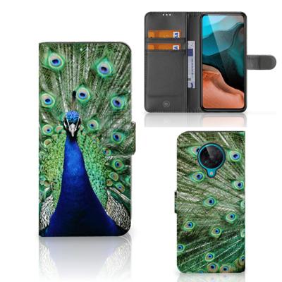 Xiaomi Poco F2 Pro | Telefoonhoesje | Met pasjeshouder | Pauw