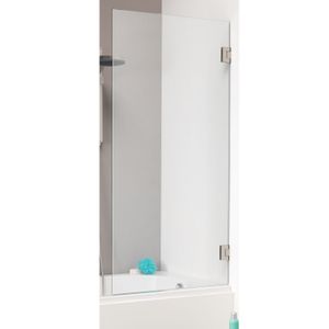 Badwand by Sealskin &apos;I AM&apos; 75x160 cm Chroom/Zilver 1 deel Helder Antikalk glas