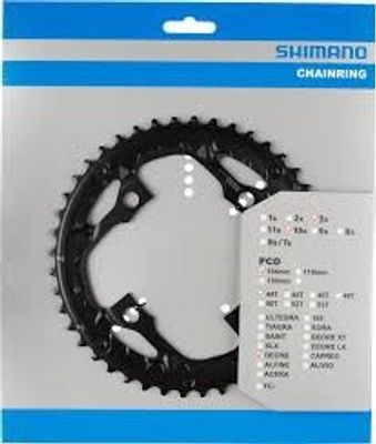 Shimano blad 38t 10v deore zwart y1wd98030