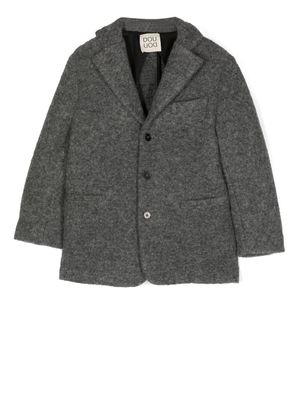 Douuod Kids blazer à simple boutonnage - Gris