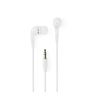 Nedis HPWD1001WT Wired Headphones 1.2m Round Cable In-ear White