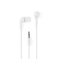 Nedis HPWD1001WT Wired Headphones 1.2m Round Cable In-ear White