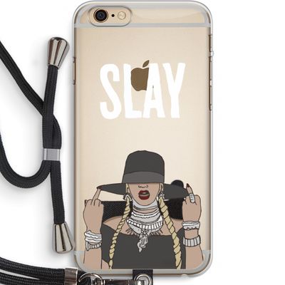 Slay All Day: iPhone 6 PLUS / 6S PLUS Transparant Hoesje met koord