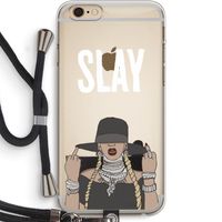 Slay All Day: iPhone 6 PLUS / 6S PLUS Transparant Hoesje met koord