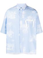 Jacquemus chemise La Chemise Cabri en toile de Jouy - Bleu - thumbnail