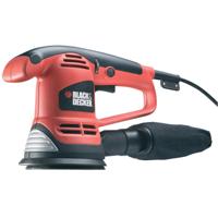 BLACK+DECKER KA191EK 480W Excentr. Schuurmachine | 3x Schuurvellen | Stofzak | In koffer - KA191EK-QS