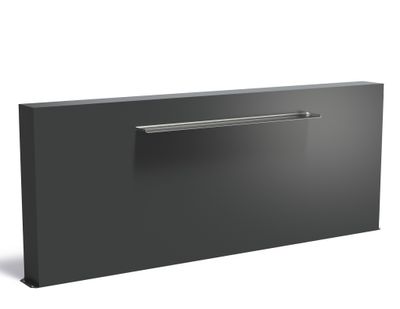 Vijvermuur aluminium vrijstaand 300x25x120cm.